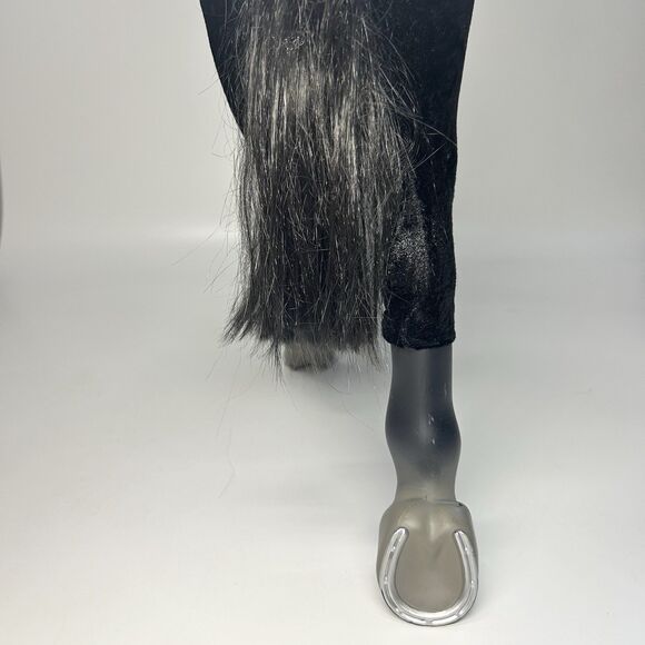 American Girl Black & White Velvet Horse 16” Retired 2008 Collectible w/ Lead - Picture 7 of 16